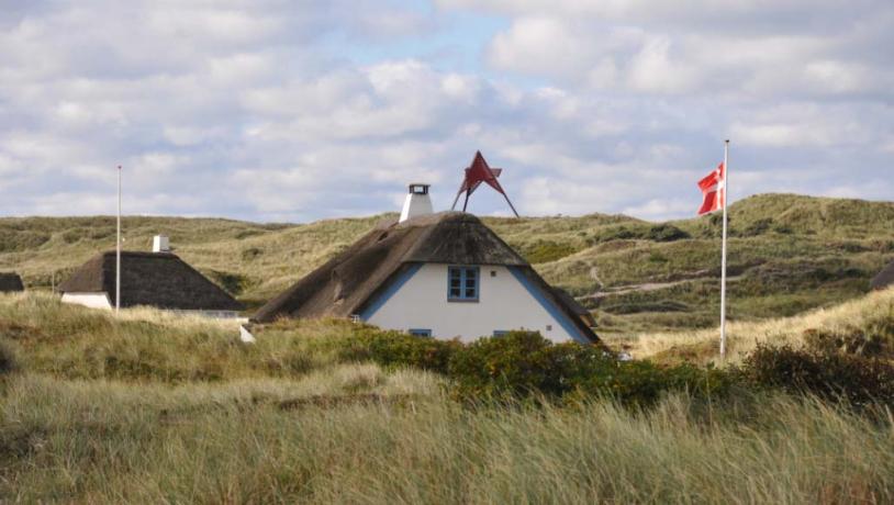 Feriehuse i klitterne ved sømærket i Vedersø Klit