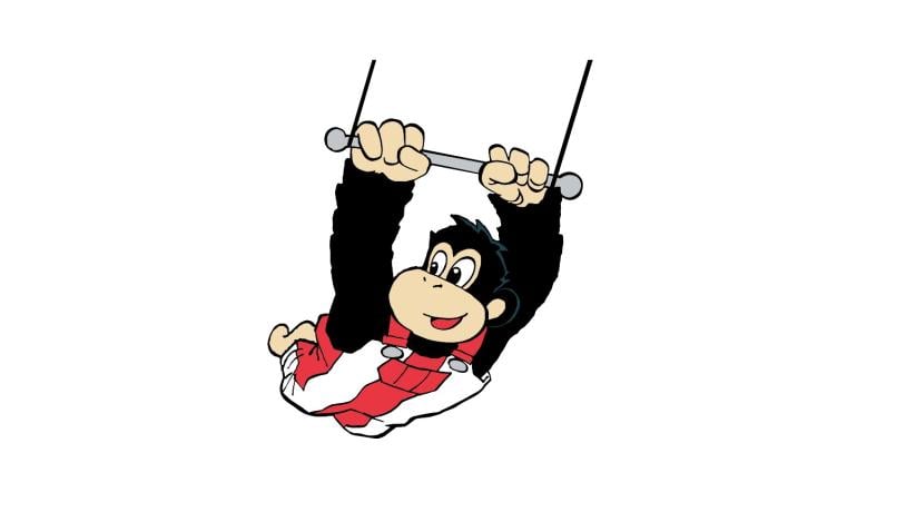 Monky Tonky aben - grafisk element - web Lalandia