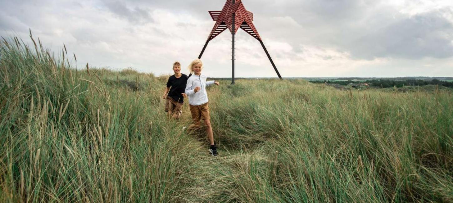 Seemarke bei Vedersø Klit, Kinder, spielen