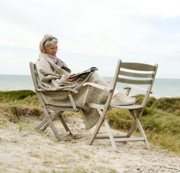 Kvinde ved havet, udsigt, vesterhavet